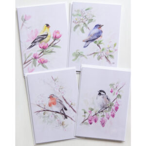 Original watercolor bird notecards